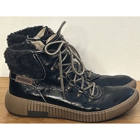 Josef Seibel Shoes - Josef Seibel Ankle Boots Maren Womens 39 US 8 Black Kombi Bozen